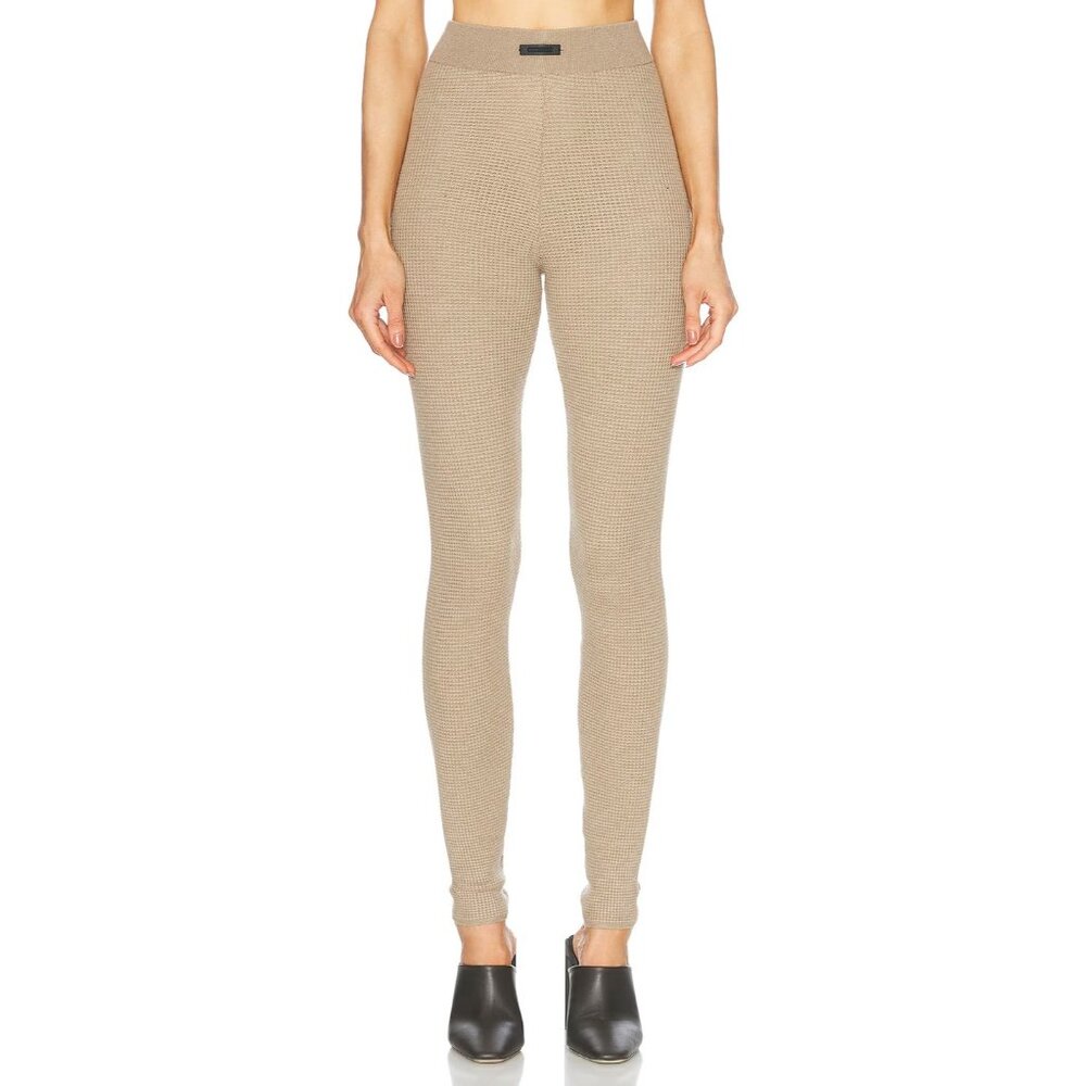 Fear of God ESSENTIALS Waffle Leggings Desert Sand